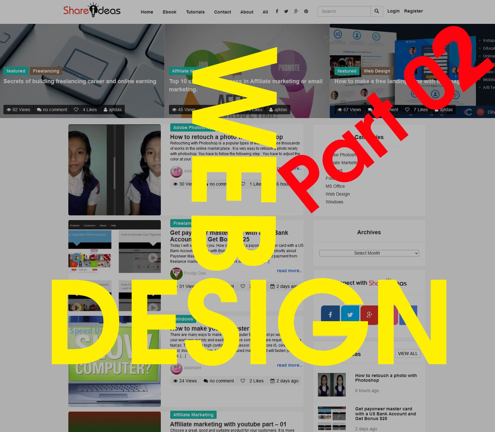 Advanced Web design Tutorial Part-02
