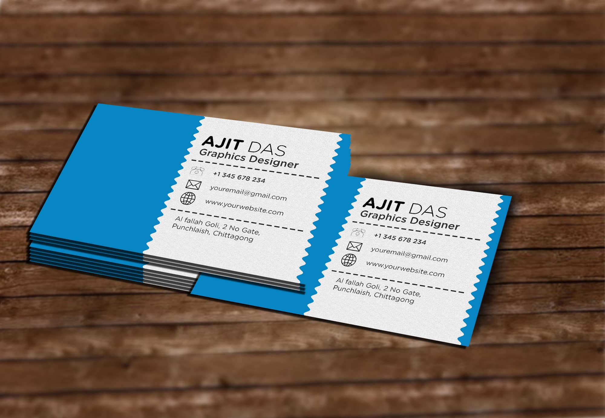How to make a Business Card Mockup Design