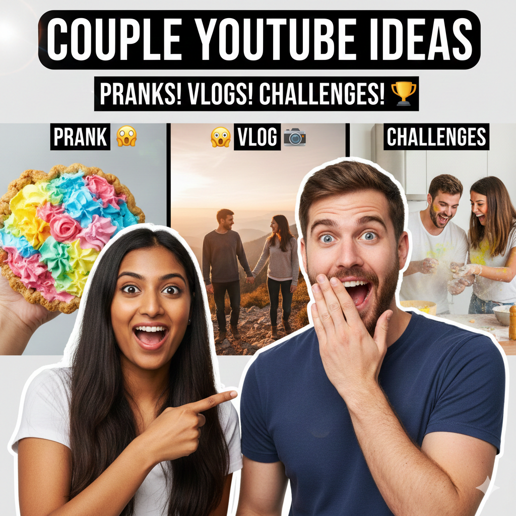 Couple YouTube Channel Ideas: Pranks, Vlogs & Challenges